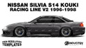 Nissan Silvia S14 Kouki Origin Labo Racing Line V2 1996-1998 - Side Car template