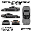 Chevrolet Corvette C5 1997-2004 - Full Car template | Matt