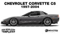 Chevrolet Corvette C5 1997-2004 - Side Car template