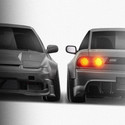Nissan 180sx Origin Labo Racing Line 1988-1998 - Full Car template | Front and rear