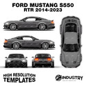 Ford Mustang S550 RTR Drift 2014-2023 - Full Car template