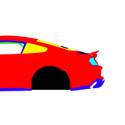 Ford Mustang S550 RTR Drift 2014-2023 - Side Car template | Mask