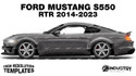 Ford Mustang S550 RTR Drift 2014-2023 - Side Car template