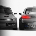 Nissan Silvia S15 Rocket Bunny 'Odi Bakchis' 1999-2002 - Full Car template | Front and Rear