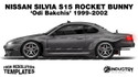 Nissan Silvia S15 Rocket Bunny 'Odi Bakchis' 1999-2002 - Side Car template | Matt