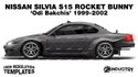 Nissan Silvia S15 Rocket Bunny 'Odi Bakchis' 1999-2002 - Side Car template | Glossy