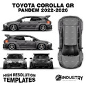 Toyota Corolla GR Pandem 2022-2026 - Full Car template | Matt