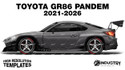 Toyota GR86 Pandem 2021-2026 - Side Car template | Glossy