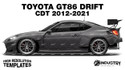 Toyota GR86 Drift CDT 2021-2026 - Side Car template