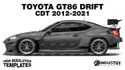 Toyota GR86 Drift CDT 2021-2026 - Side Car template
