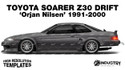 Toyota Soarer Z30 Drift 'Orjan Nilsen' 1991-2000 - Side Car template