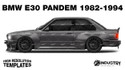 BMW E30 Pandem 1982-1994 - Side Car template