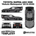 Toyota Supra A90 HKS 'Hokuto Matsuyama' 2019-2025 - Full Car template | Matt