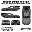 Toyota Supra A90 HKS 'Hokuto Matsuyama' 2019-2025 - Full Car template | Glossy