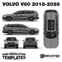 Volvo V60 2018-2026 - Full Car template | Matt