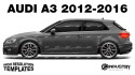 Audi A3 2012-2016 - Side Car template | Glossy
