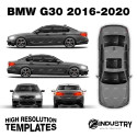 BMW G30 - Full Car template | Glossy