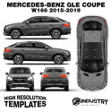 Mercedes-Benz GLE Coupe (W166) 2015-2019 - Full Car template | Glossy