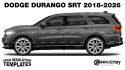 Dodge Durango SRT - Side Car template | Matt