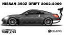 Nissan 350z Drift - Side Car template | Matt
