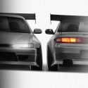 Nissan Silvia S14 Kouki RSD Factory 1996-1998 - Full Car template | Front and Rear