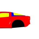 Chevrolet Corvette C6 Drift 2005-2013 - Full Car template | Mask