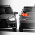 Mitsubishi Lacner Evo 10 2007-2016 - Full Car template | Front and Rear