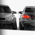 BMW F380 HGK 2012-2019 - Full Car template | Front and Rear