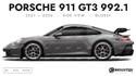 Porsche 911 GT3 992.1 2021-2026 - Side Car template | Glossy