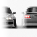 Toyota Chaser 100 BN Sports 1996-2001 - Full Car template | Front and rear