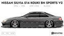 Nissan Silvia S14 Kouki BN Sports V2 1996-1998 - Side Car template | Glossy