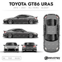 Toyota GT86 Uras 2012-2021 - Full Car template | Glossy