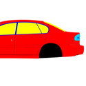 Subaru Legacy BH/BE 1998-2003 - Full Car template | Mask