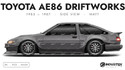 Toyota AE86 Driftworks 1983-1987 - Side Car template | Matt