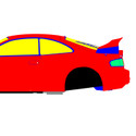 Toyota Celica ST205 Tune 1994-1999 - Full Car template | Mask