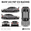 BMW M2 F87 CS Racing 2016-2021 - Full Car template | Matt
