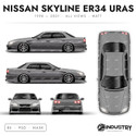 Nissan Skyline ER34 Uras 1998-2001 - Full Car template | Matt