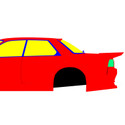 Nissan Skyline R32 Sedan BN Sports 1989-1994 - Side Car template | Mask