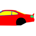 Nissan Silvia S15 Rocket Bunny 1999-2002 - Side Car template | Mask