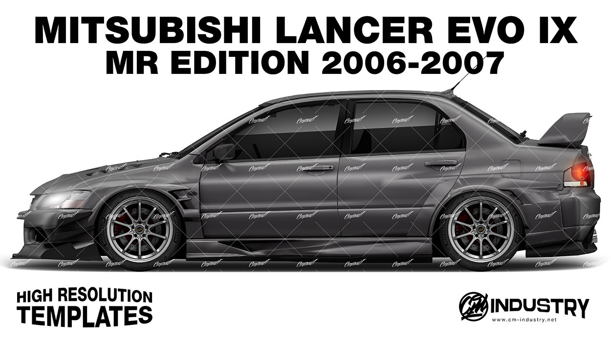 Mitsubishi Lancer Evo IX MR Edition 2006-2007 – Side Car PSD
