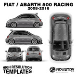 Abarth 500 racing 2008-2016 - Full Car template | Matt
