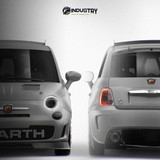 Abarth 500 racing 2008-2016 - Full Car template | Front and Rear