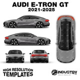 Audi E-Tron GT 2021-2025 - Full Car template | Matt