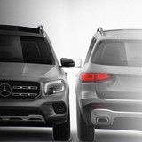 Mercedes-Benz GLB 2019-2023 - Full Car template | Front and Rear