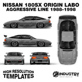 Nissan 180sx Origin Labo Aggressive Line 1988-1998 - Full Car template