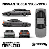 Nissan 180sx 1988-1998 - Full Car template | Glossy
