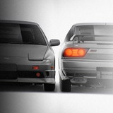 Nissan 180sx 1988-1998 - Full Car template | Front and Rear