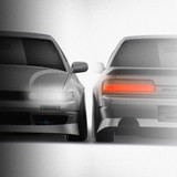 Nissan Silvia S13 Origin Labo Aggressive Line V2 1988-1998 - Full Car template | Front and Rear