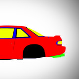 Nissan Silvia S13 Street 1988-1998 - Full Car template | Mask