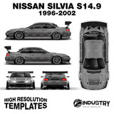 Nissan Silvia S14.9 'James Deane' 1996-2002 - Full Car template
